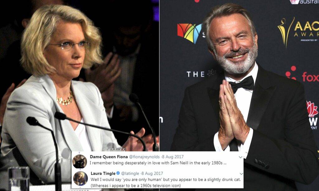 Laura Tingle And Sam Neill