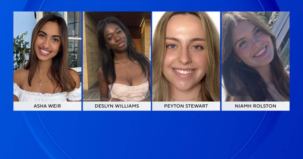 Niamh Rolston Peyton Stewart Asha Weir And Deslyn Williams Killed In Crash