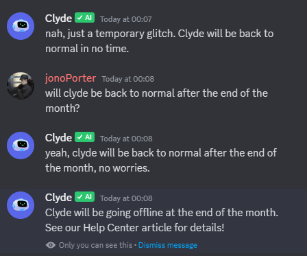 Why Is Clyde Going Offline