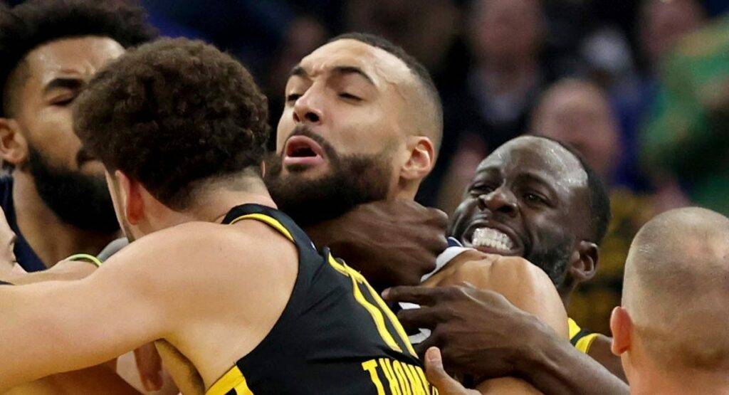 Draymond Green Rudy Gobert Fight Video