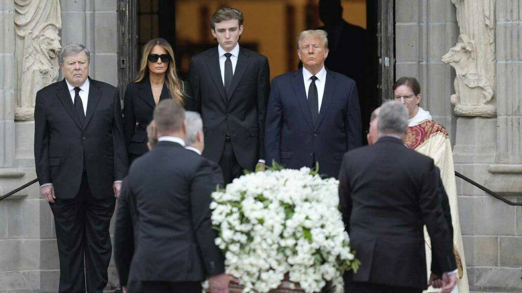 Barron Trump At Funeral