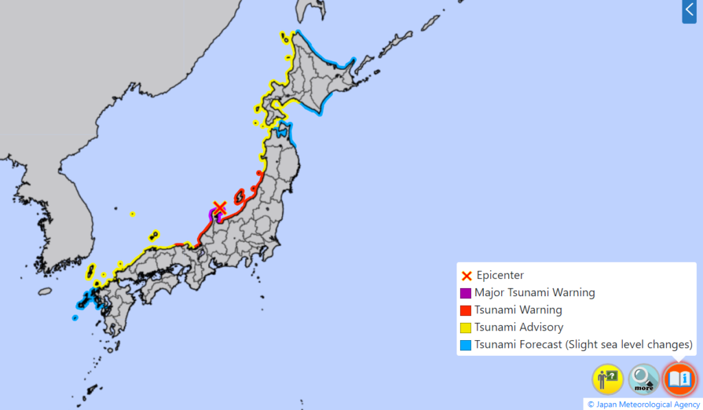 Japan Earthquake Tsunami Warning