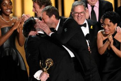 The Bear Star Kiss Matty Matheson At Emmy