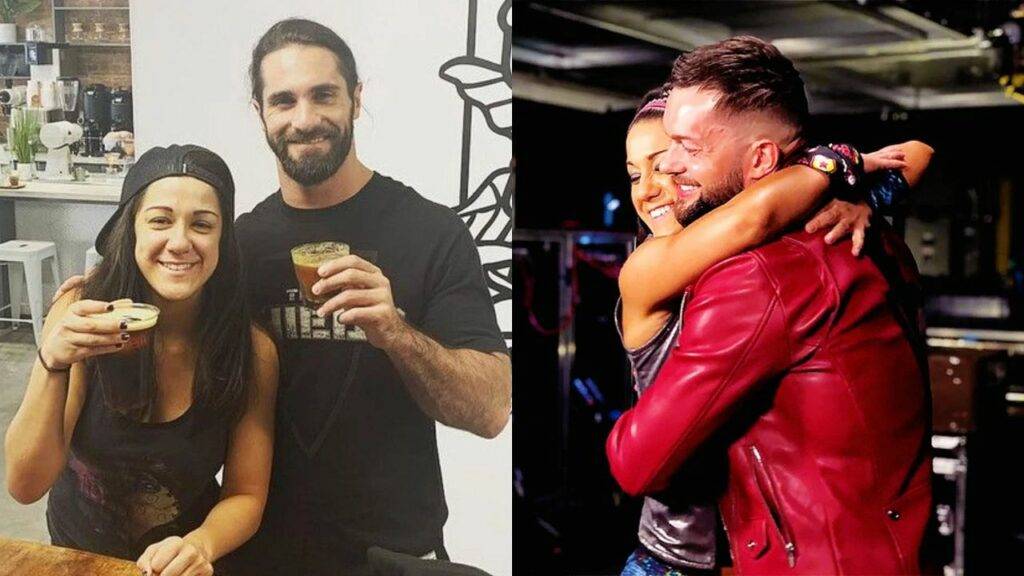 WWE Bayley with WWE Star Finn Balor, Just like a friend