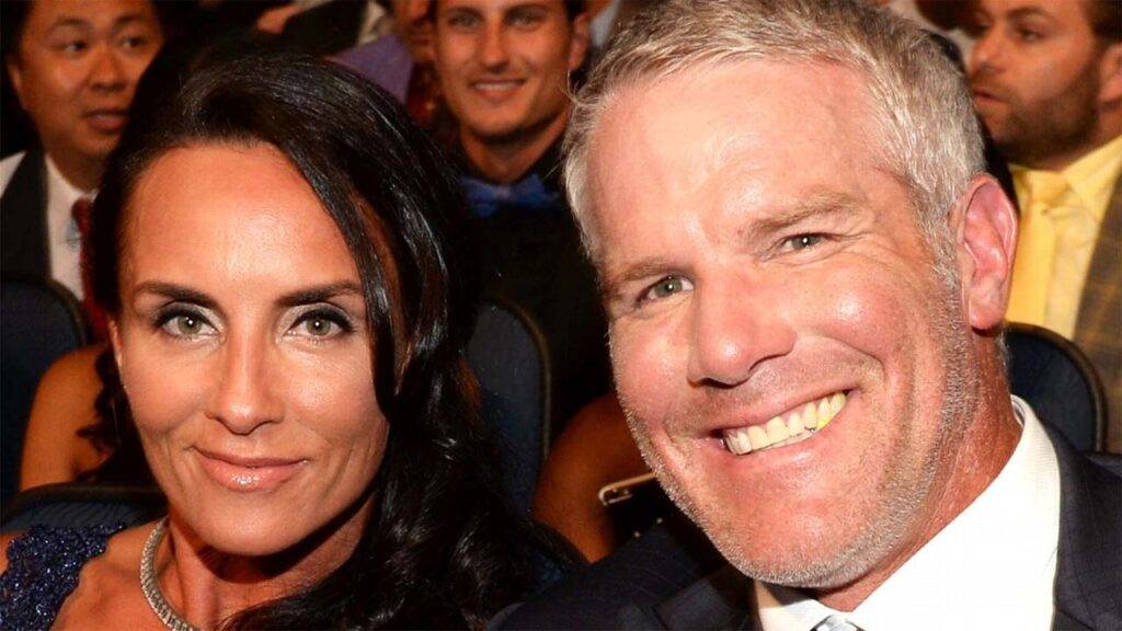 Brett Favre with wife