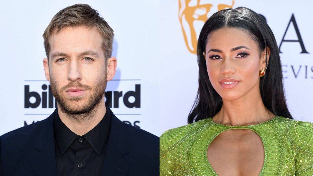 Calvin Harris and her wife Vick Hope