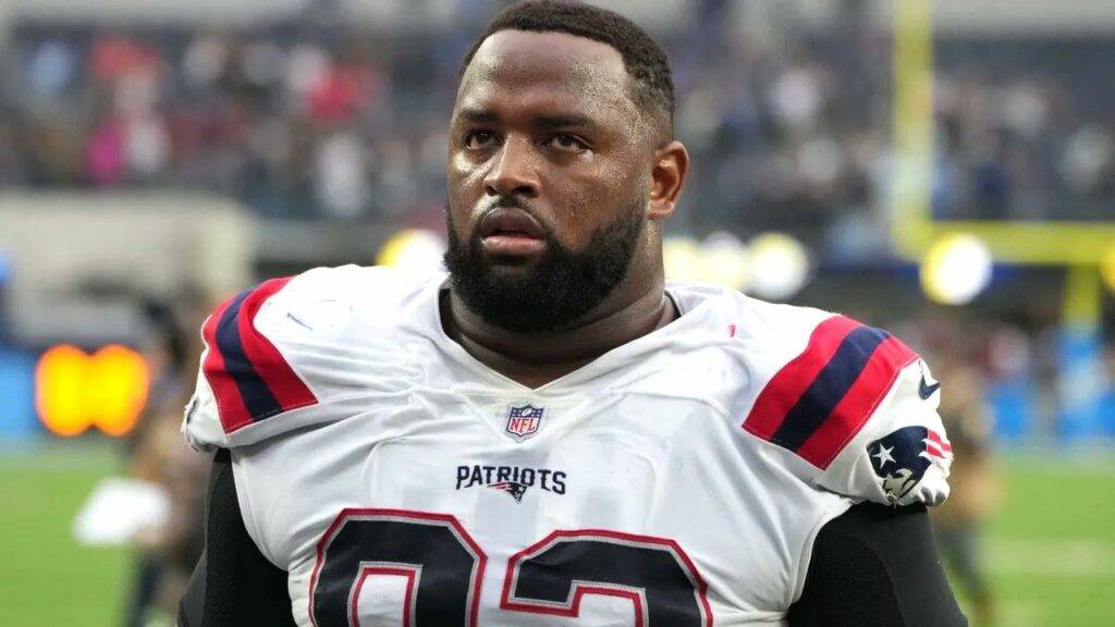 American football defensive tackle Davon Godchaux 