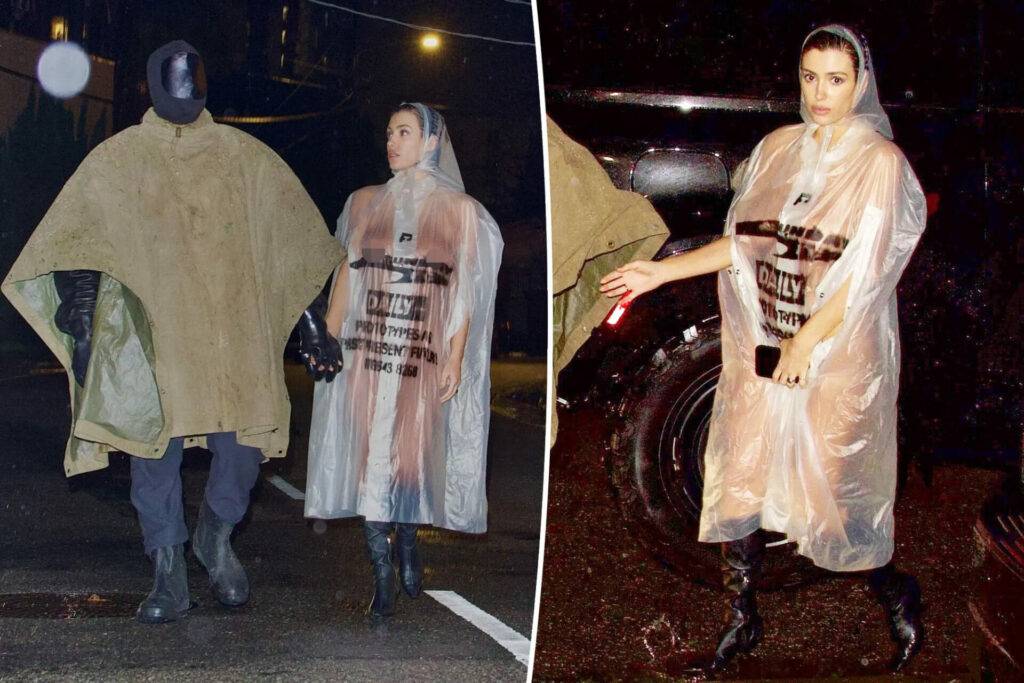 Bianca Censori, Raincoat, Kanye West