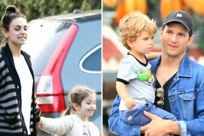 Mila Kunis And Ashton Kutchers Rare Photos With Their 2 Kids