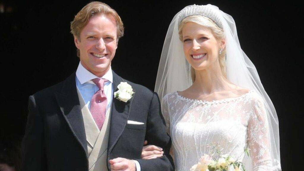 Newlyweds Mr Thomas Kingston and Lady Gabriella Windsor