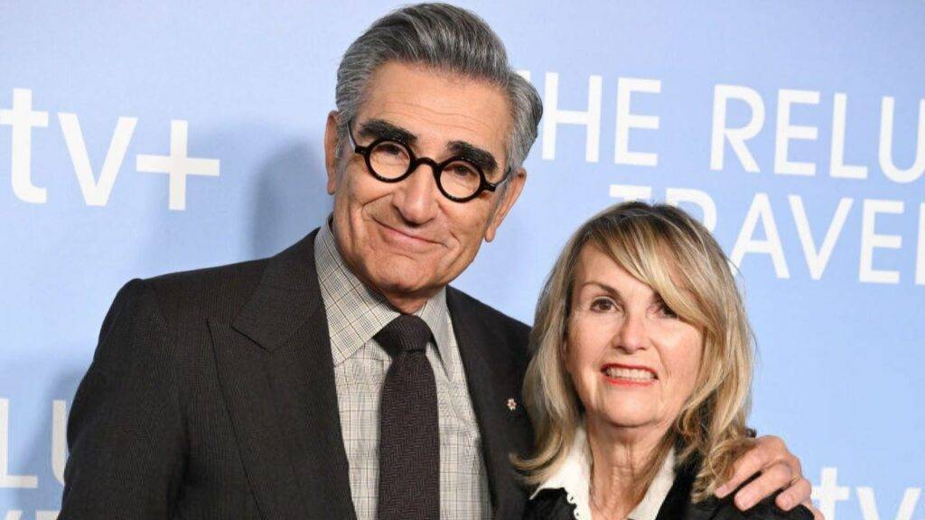 Eugene Levy with wife Deborah Divine attend the "The Reluctant Traveller", Photo