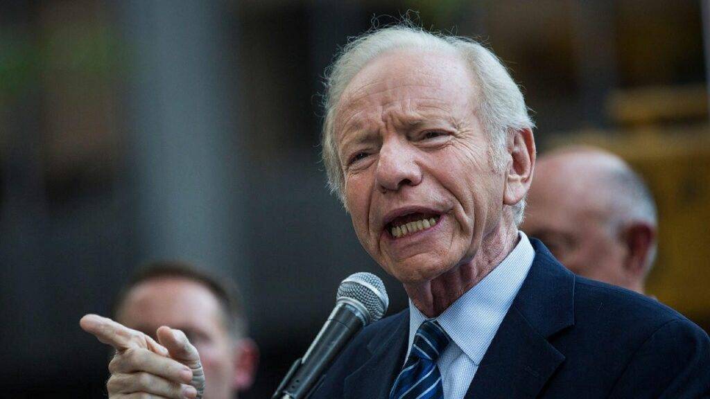 Former U.S. Sen. Joe Lieberman Speaks At A Stop Iran Rally