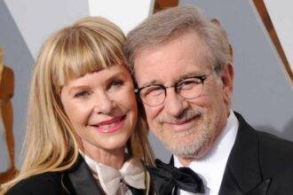 Steven Spielberg With Wife