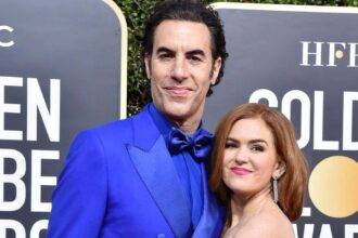 Sacha Baron Cohen And Isla Fisher Attend The 77th Annual Golden Globe Awards